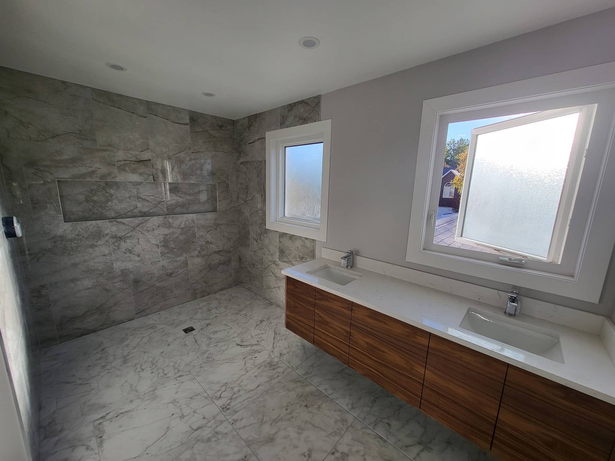 Beautiful front view of a modern home